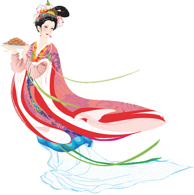 卡通嫦娥仙女中秋节免抠素材装饰元素136