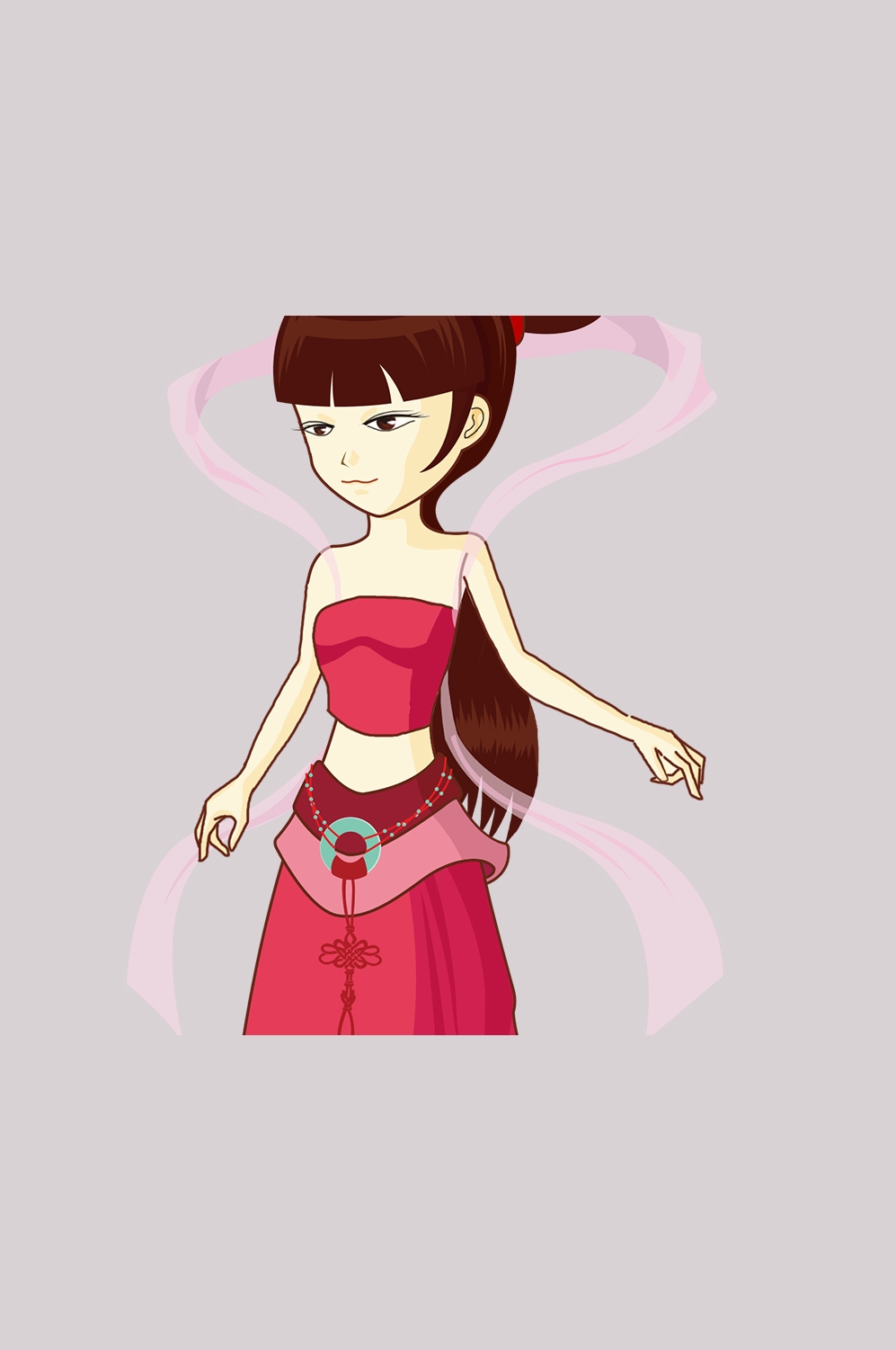 卡通嫦娥仙女中秋节免抠素材装饰元素13