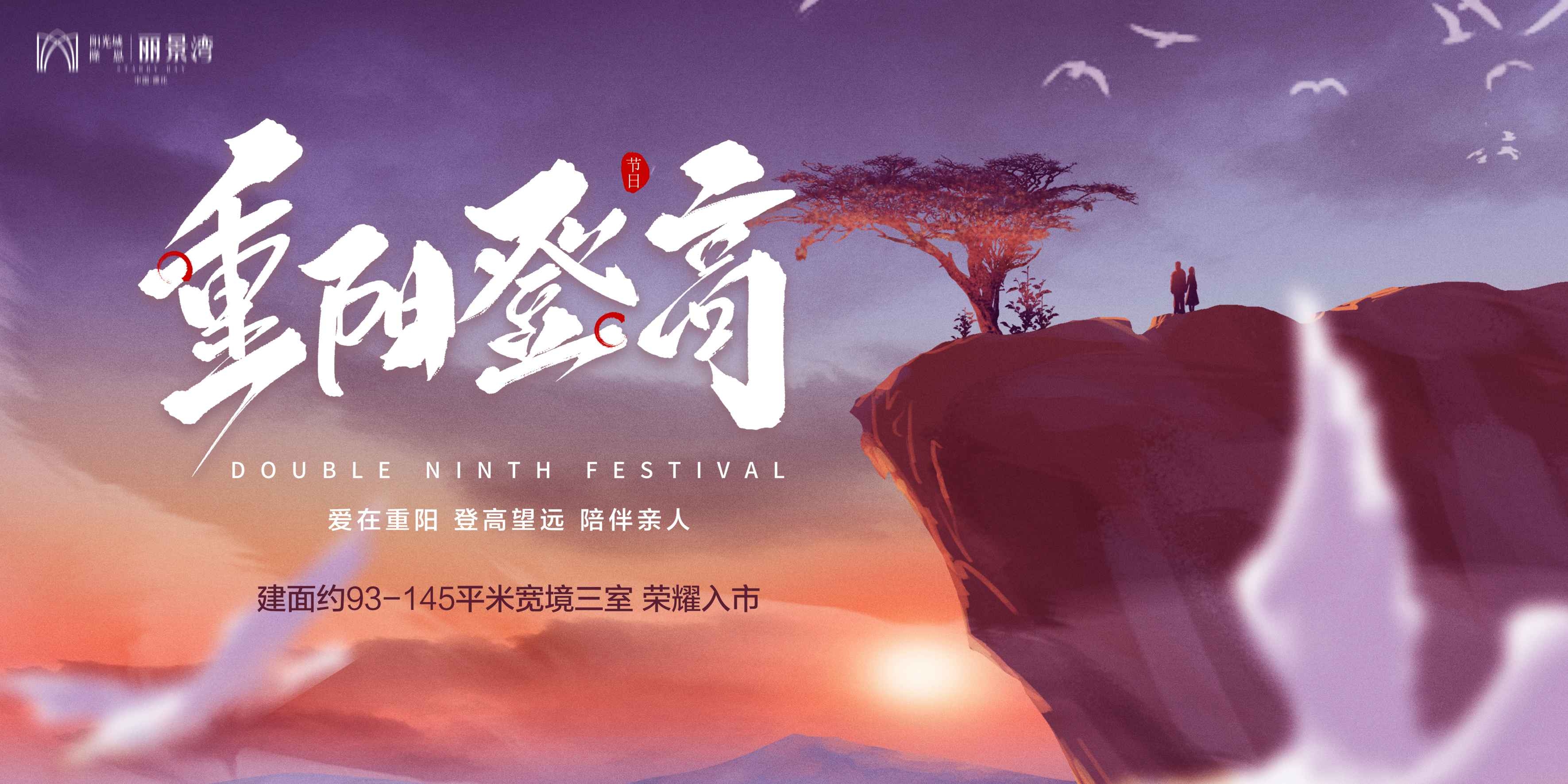 重阳节展板海报房地产宣传促销活动素材40