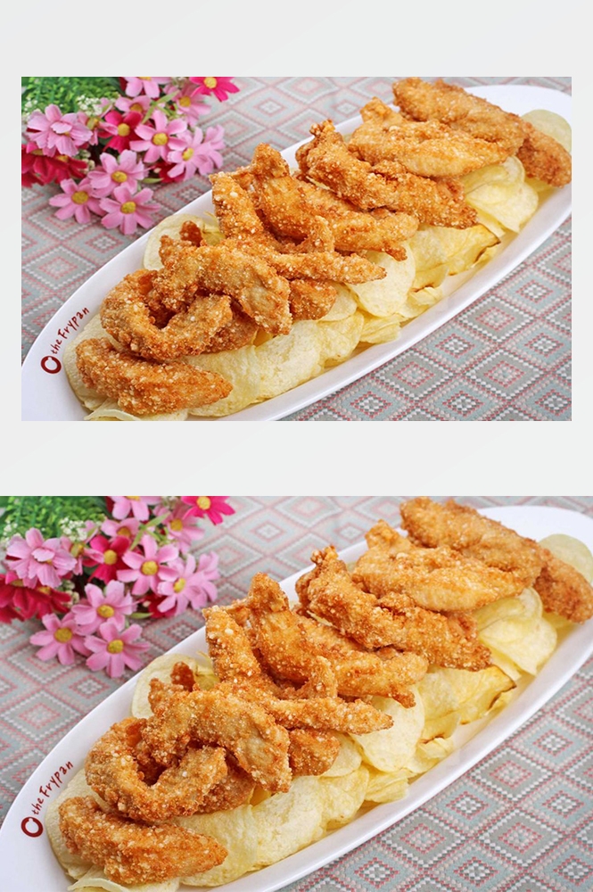 高清美食菜谱图片炸鸡腿鸡翅鸡块美工设计素材