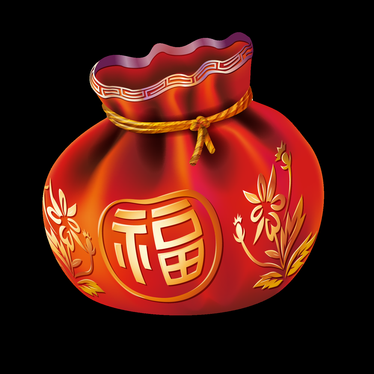 福袋钱袋插画图片装饰元素免抠素材19