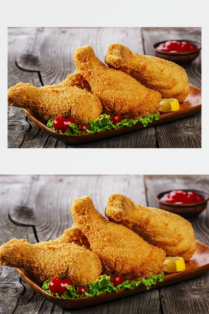 高清美食菜谱图片炸鸡腿鸡翅鸡块美工设计素材 (78)