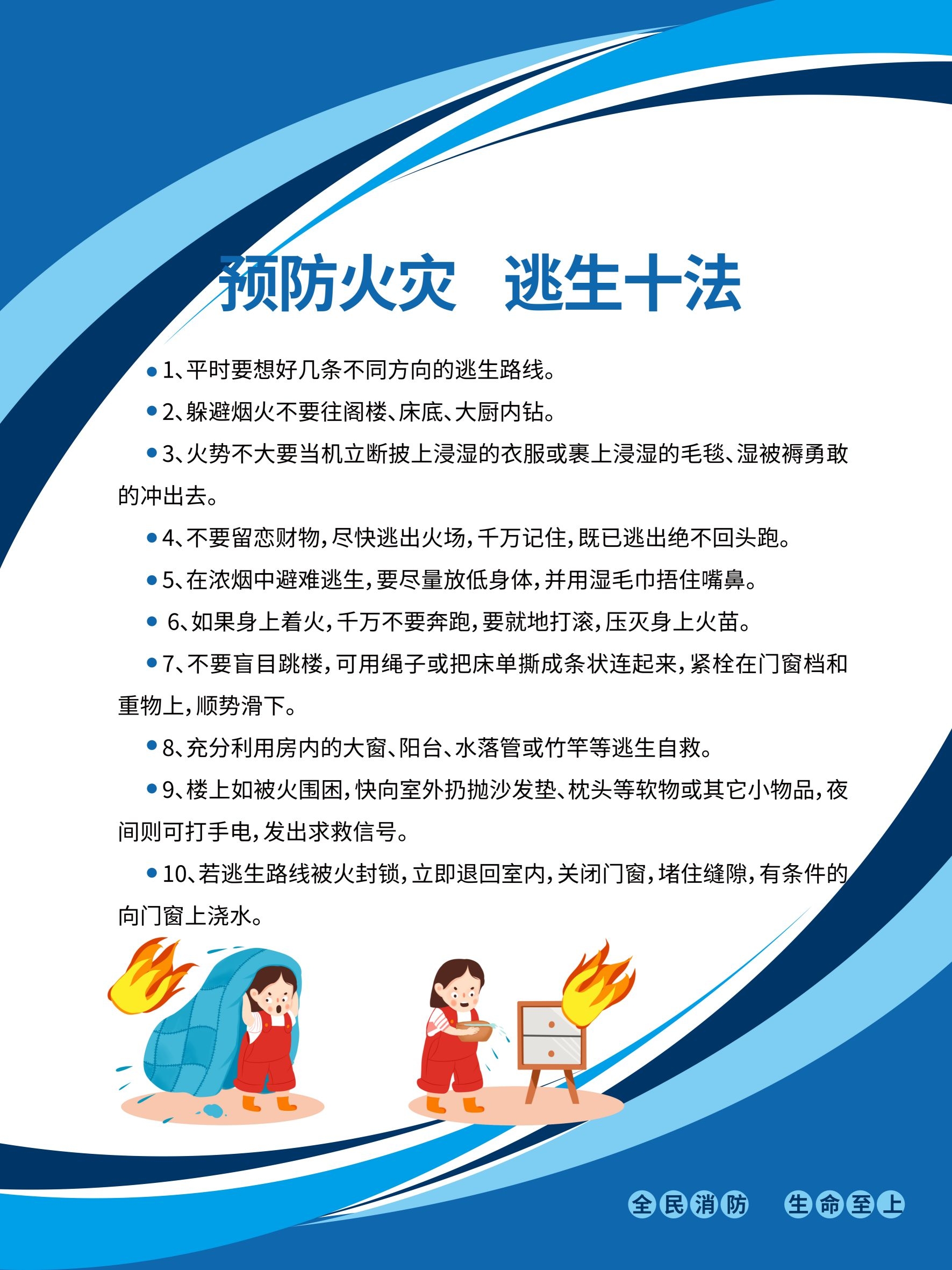 消防套图灭火十发法消防栓灭火器使用方法4