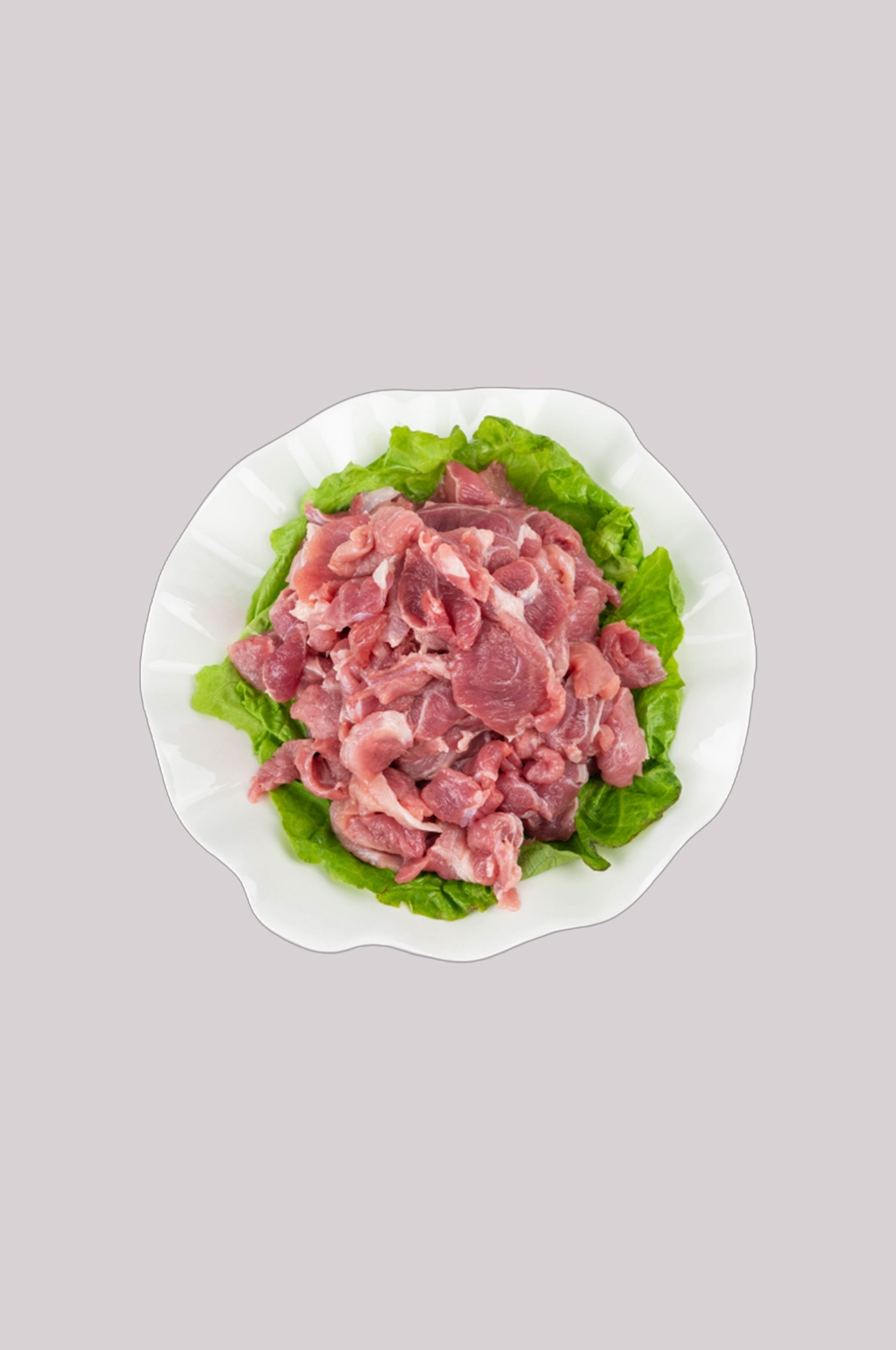 猪肉五花肉瘦肉排骨插画元素免抠素材87