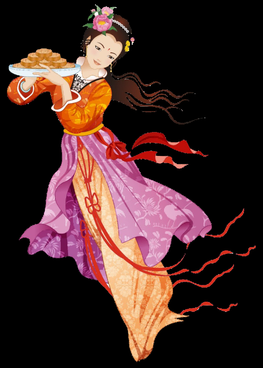 卡通嫦娥仙女中秋节免抠素材装饰元素134