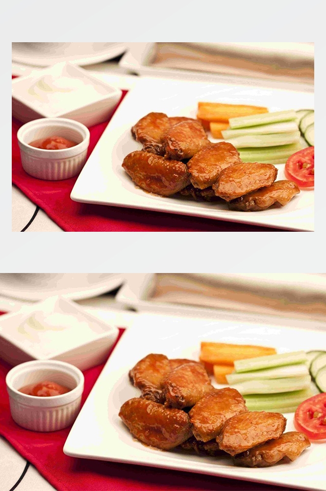 高清美食菜谱图片炸鸡腿鸡翅鸡块美工设计素材