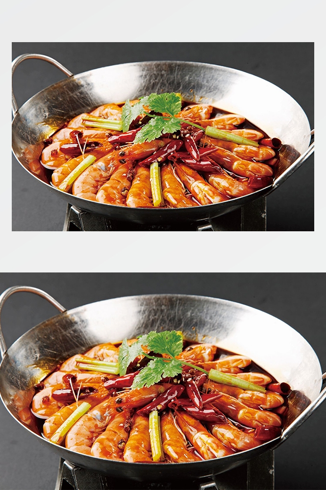 高清美食菜品菜谱JPG图片香辣虾炒菜美工设计喷绘打印合成素材
