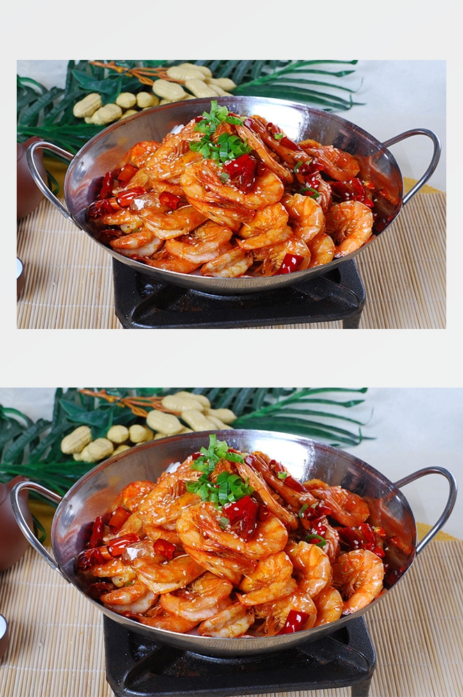 高清美食菜品菜谱JPG图片香辣虾炒菜美工设计喷绘打印合成素材