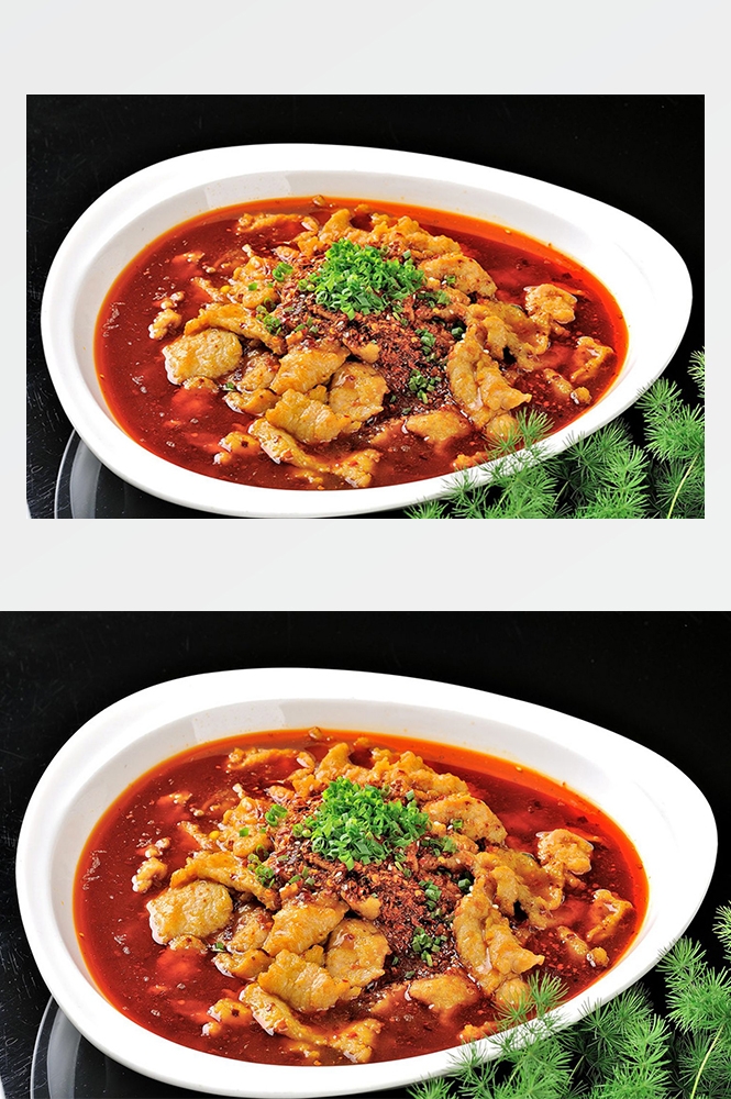 高清美食菜品菜谱JPG图片水煮肉片摄影美工设计喷绘打印合成素材