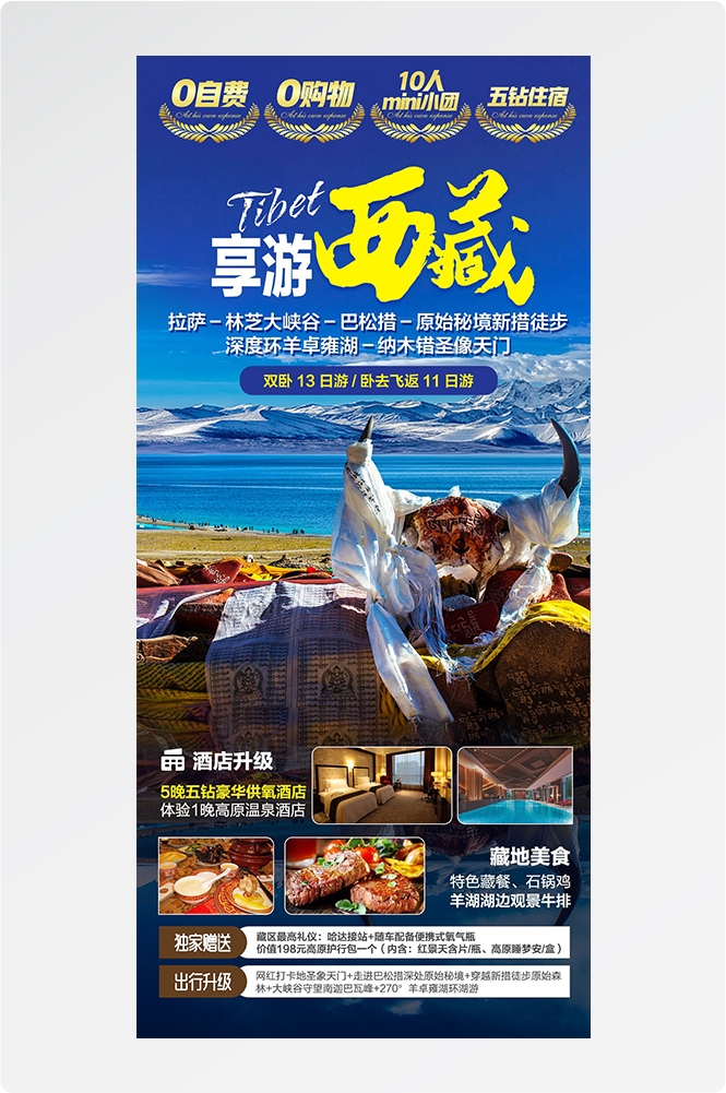 西藏拉萨布达拉宫川藏藏南灵芝日喀则海报易拉宝素材52