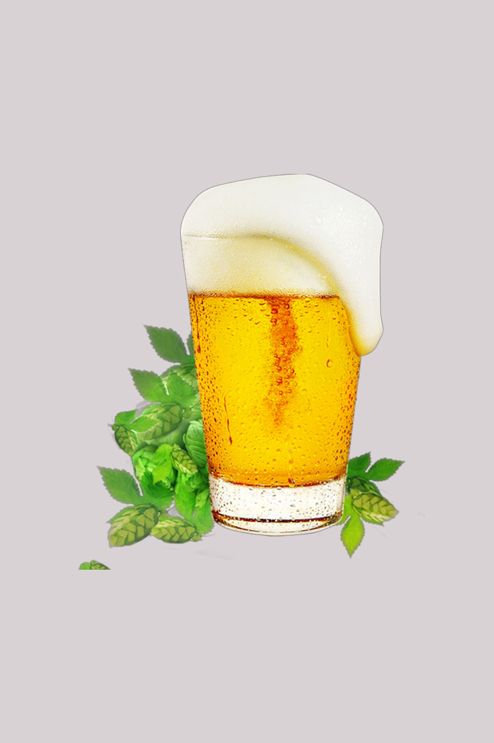 啤酒啤酒杯冒着泡沫效果图插画免抠素材元素73