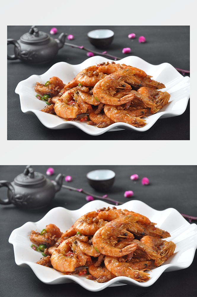 高清美食菜品菜谱JPG图片香辣虾炒菜美工设计喷绘打印合成素材 (27)