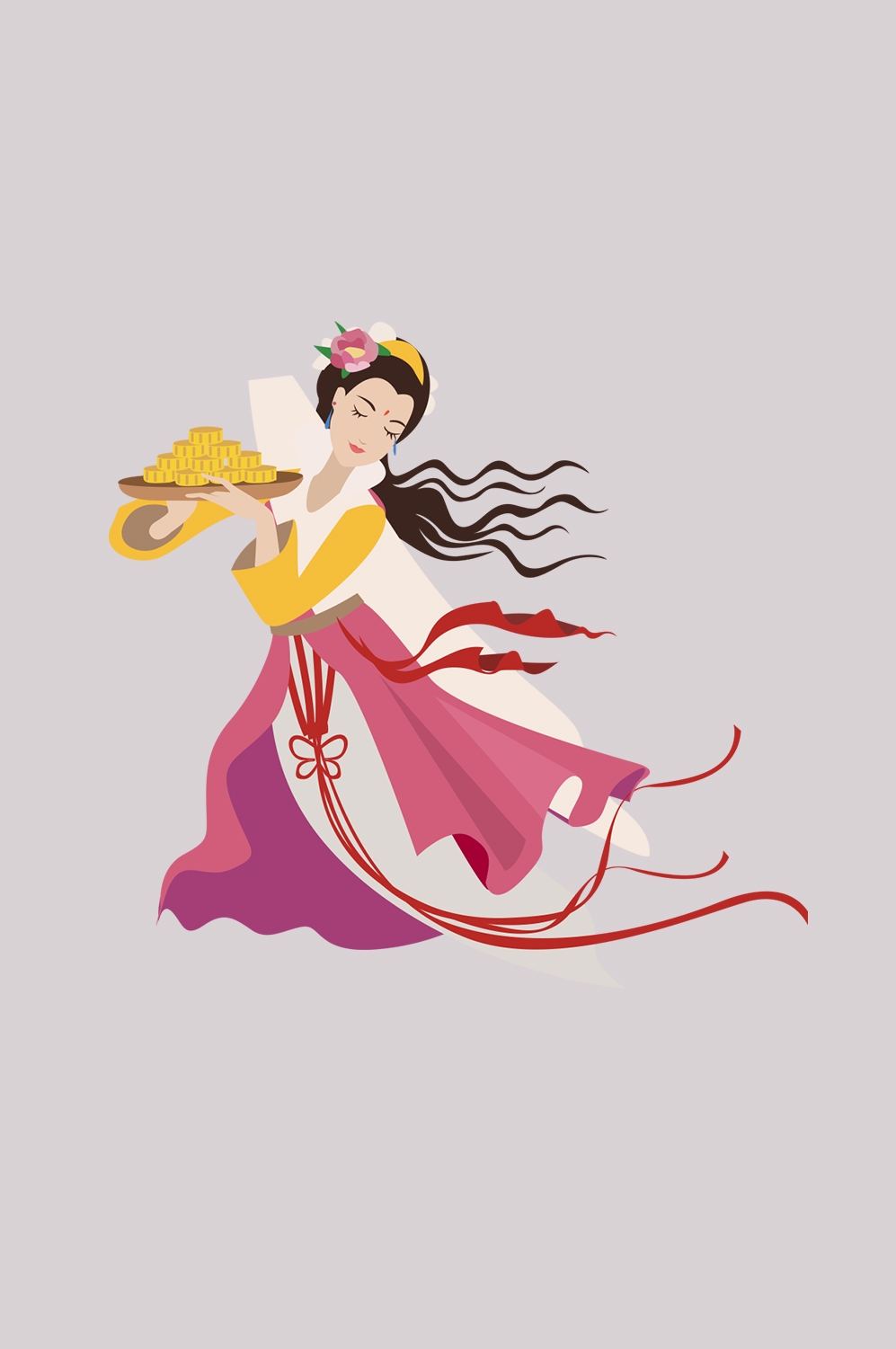 卡通嫦娥仙女中秋节免抠素材装饰元素4
