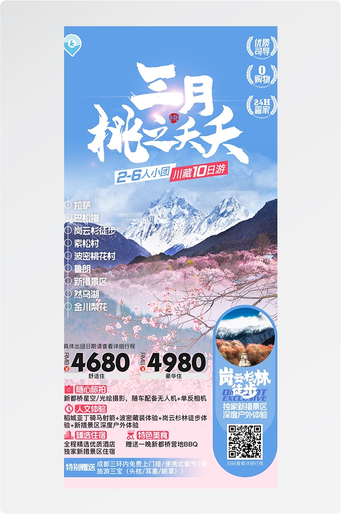 西藏拉萨布达拉宫川藏藏南灵芝日喀则海报易拉宝素材29