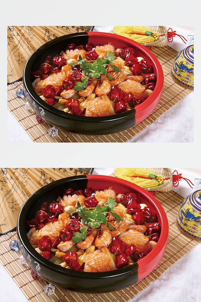 高清美食菜品菜谱JPG图片香辣虾炒菜美工设计喷绘打印合成素材 (1)