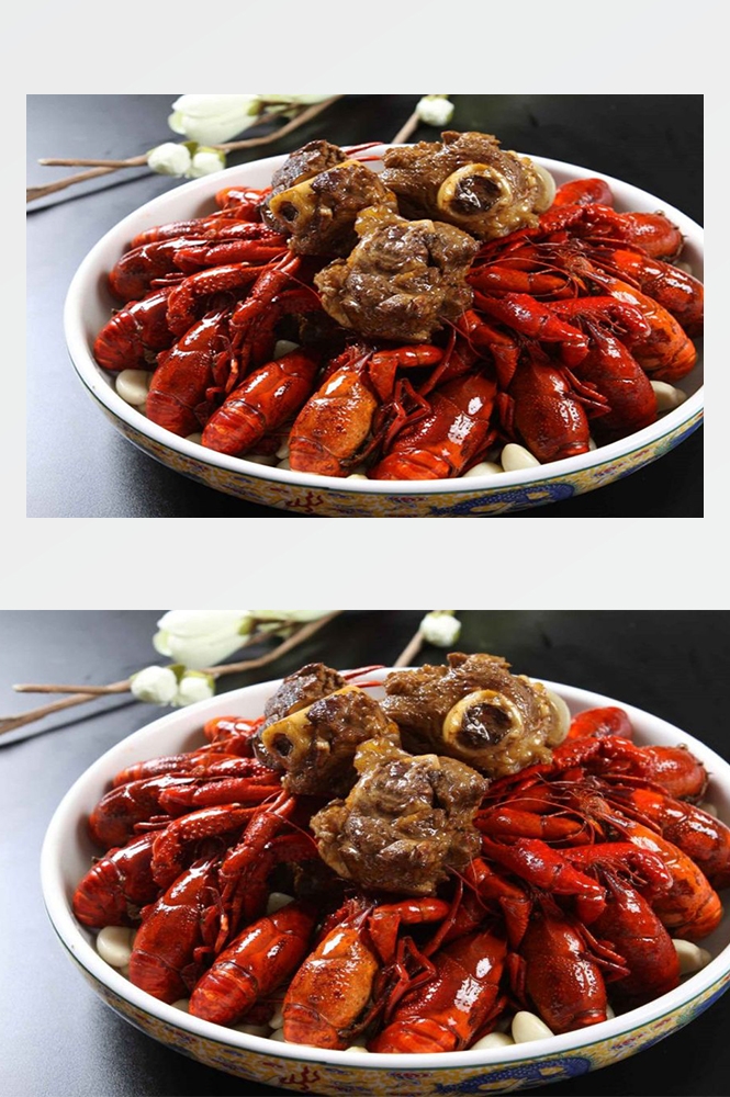 餐饮美食海报模板麻辣小龙虾香辣虾促销宣传广告素材 (36)