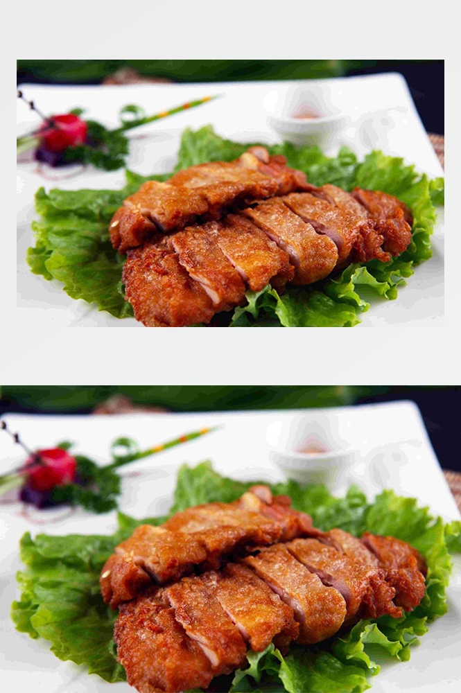 高清美食菜谱图片炸鸡腿鸡翅鸡块美工设计素材