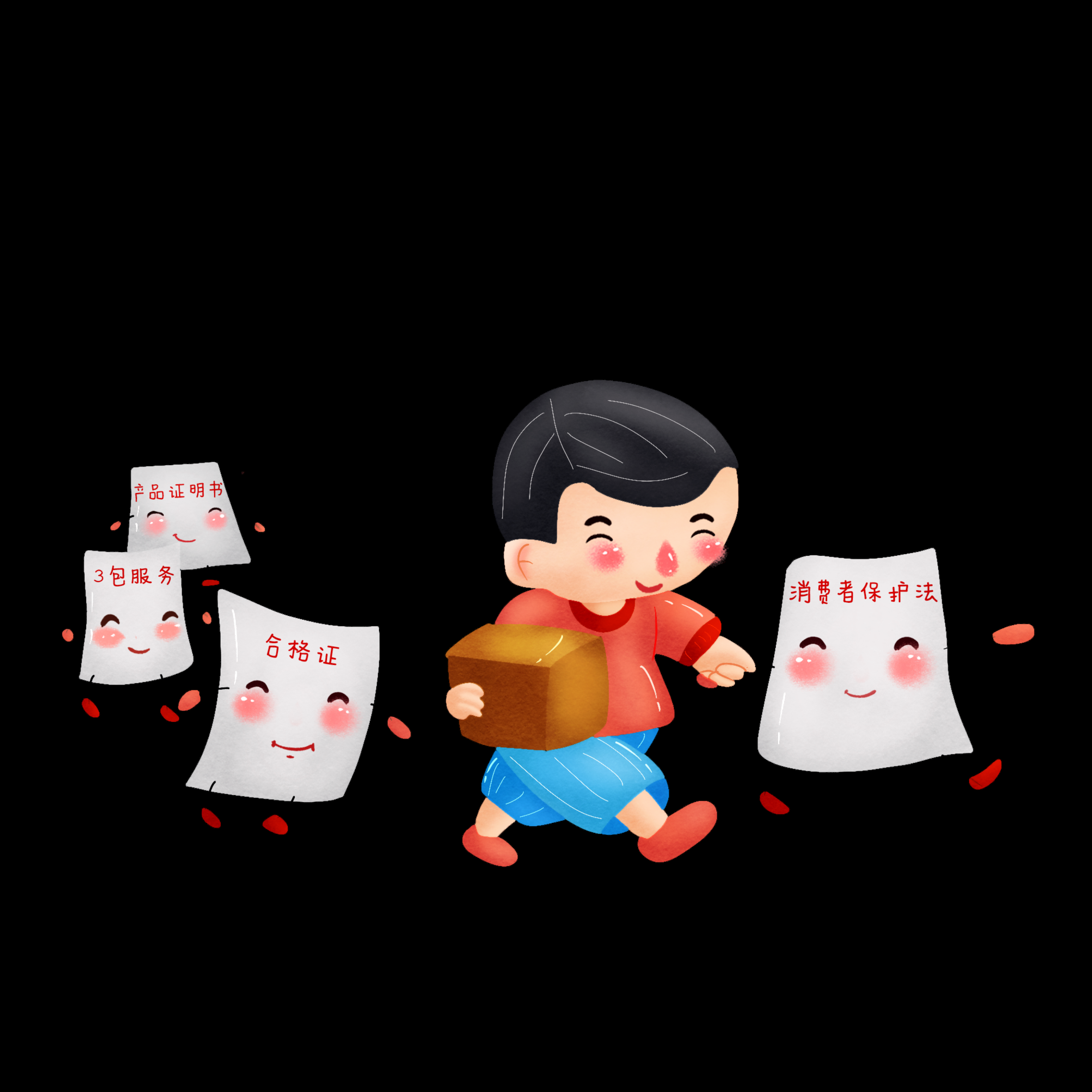维权打假卡通人物图案素材图片装饰元素插图41