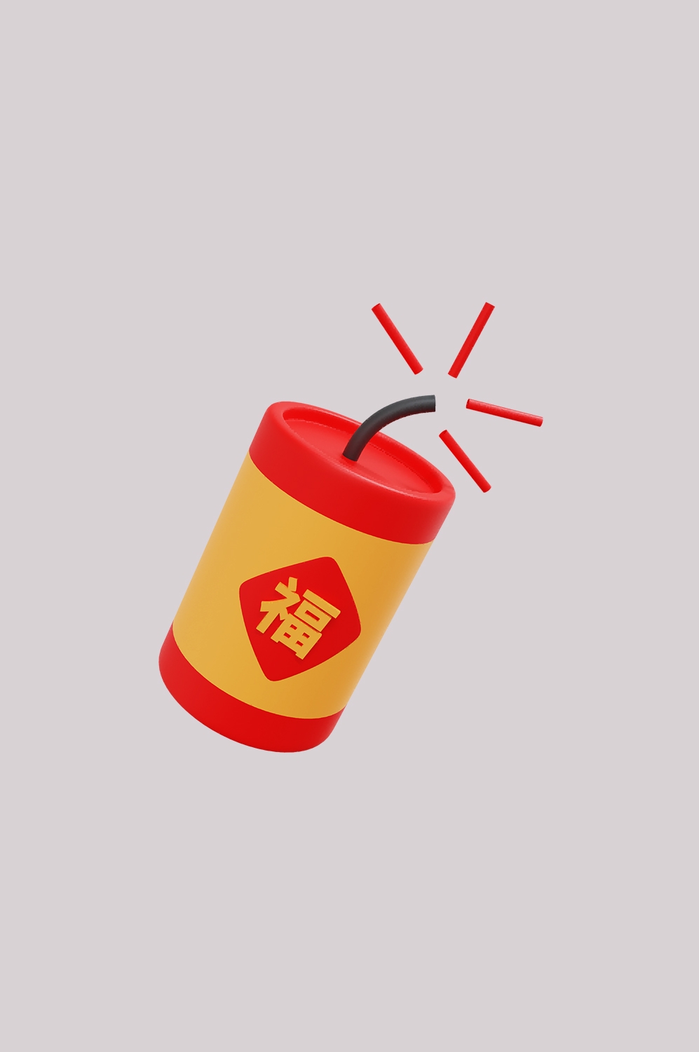 鞭炮图案立体爆竹图片素材png透明背景免抠图35