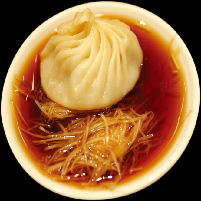早点包子小笼包实拍免抠素材元素6