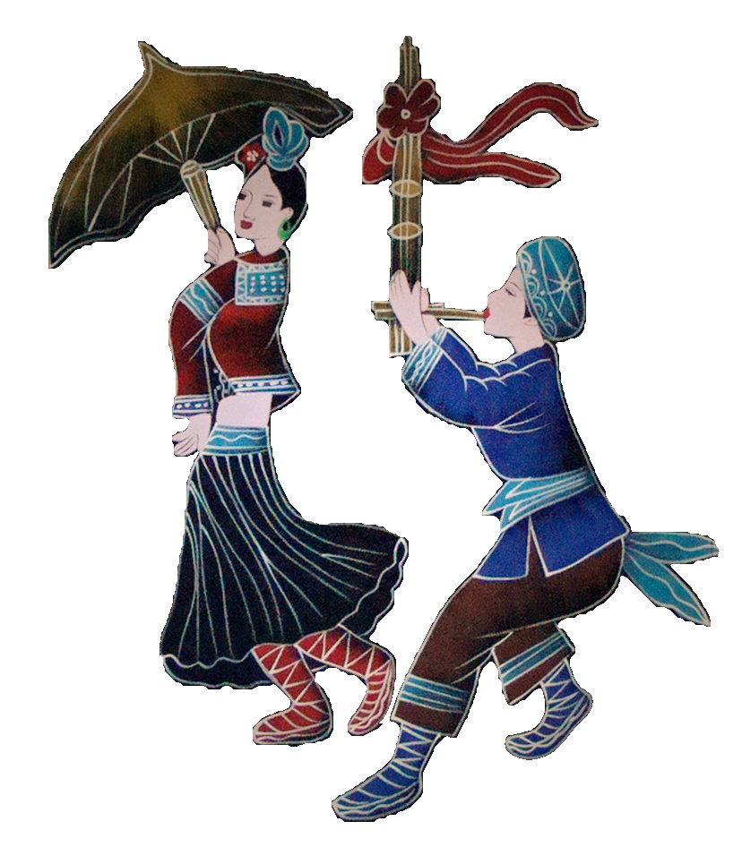 56个少数民族卡通人物服饰免抠元素插画72