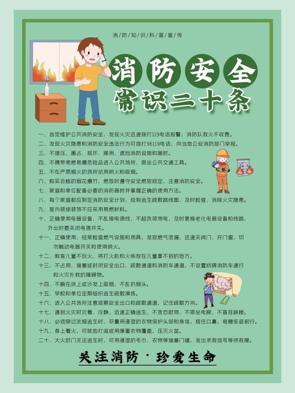 绿色消防安全知识套图6