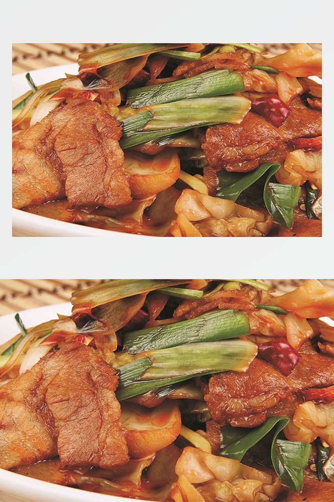 高清美食菜品菜谱回锅肉摄影美工设计喷绘打印合成素材
