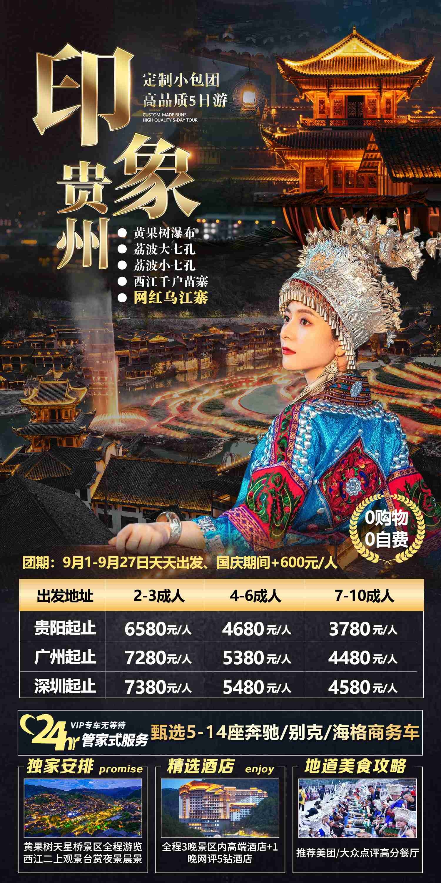 贵州多彩贵阳梵净山六盘水黄果树瀑布旅游海报72