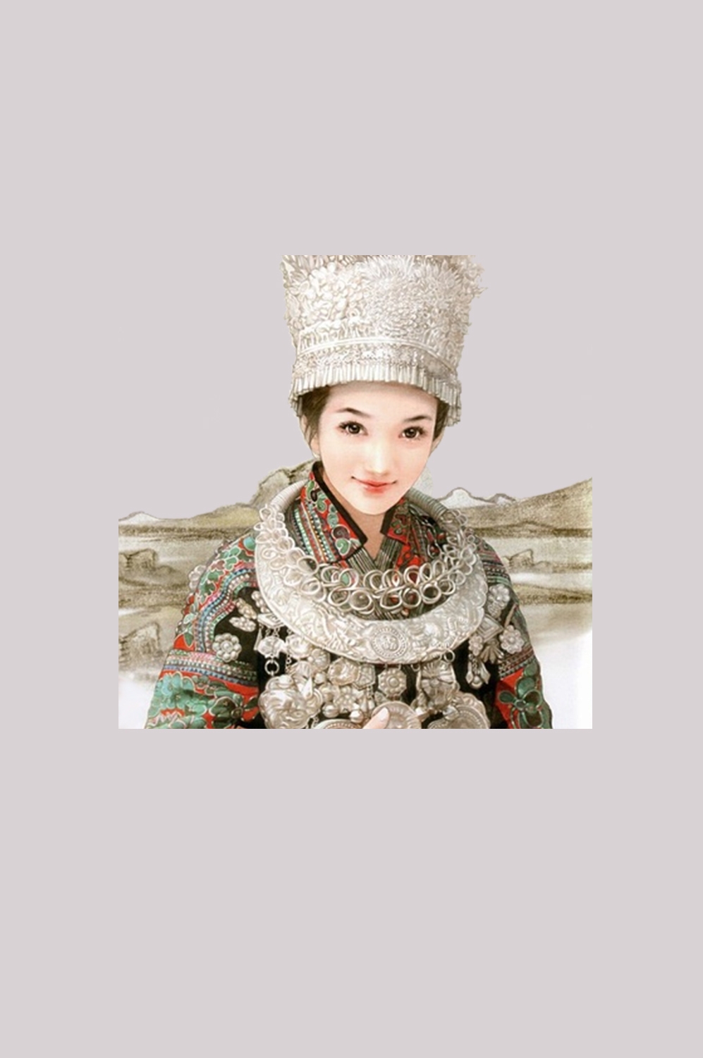 56个少数民族卡通人物服饰免抠元素插画11