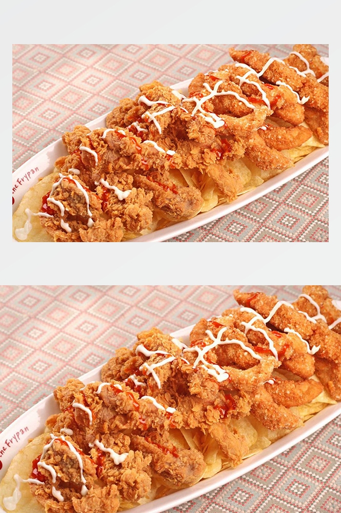 高清美食菜谱图片炸鸡腿鸡翅鸡块美工设计素材