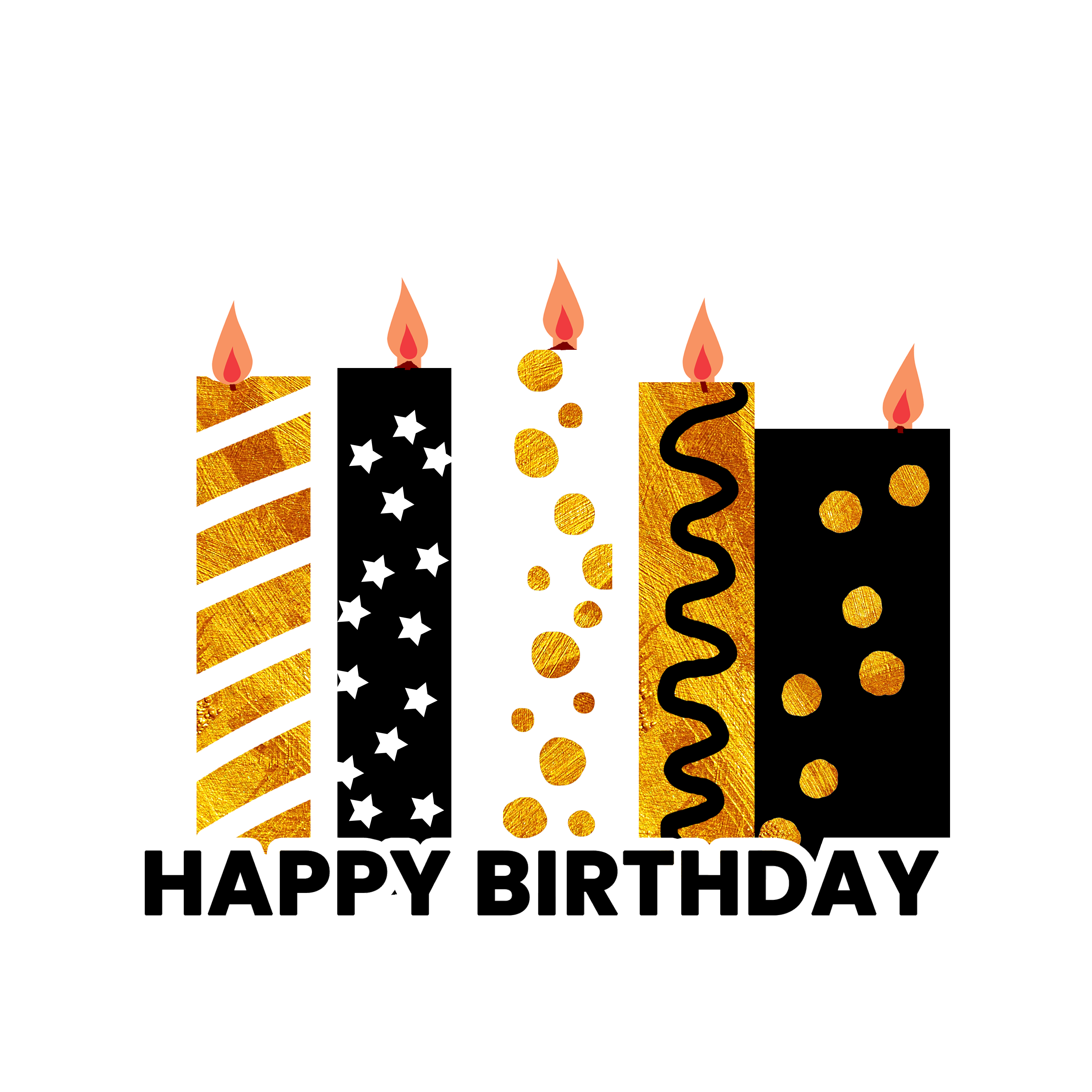 金色生日气球生日帽免抠元素23