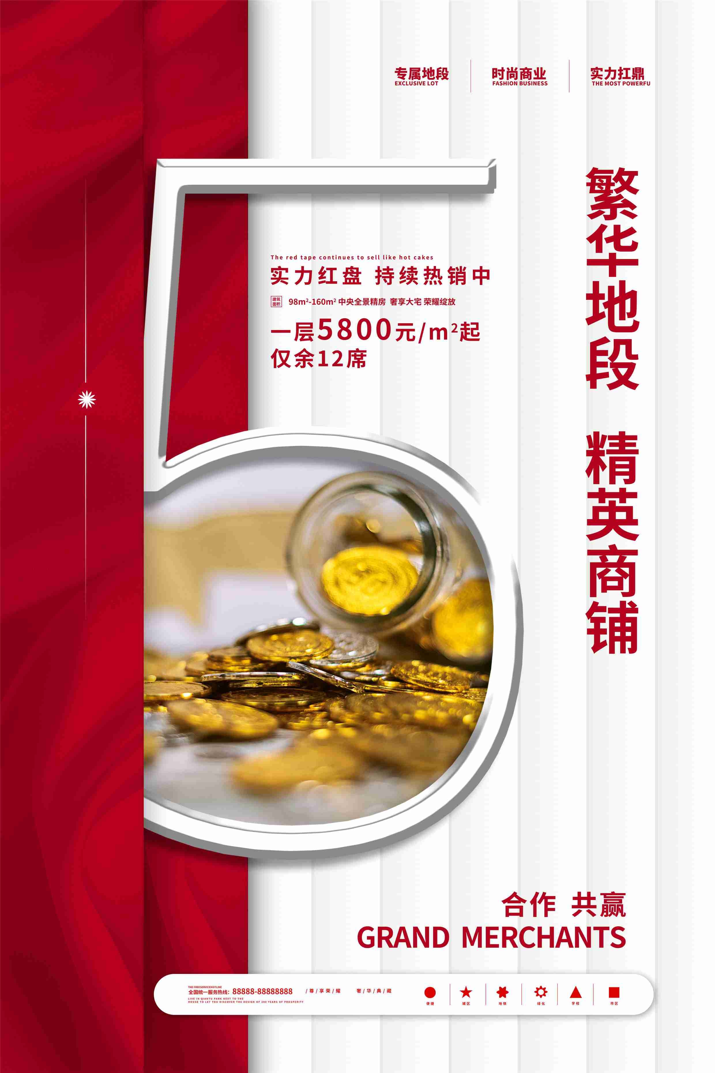 品牌招商加盟合伙人店铺招租海报展板34