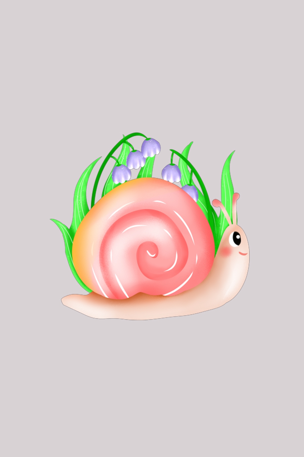 卡通蜗牛插画免抠素材元素16