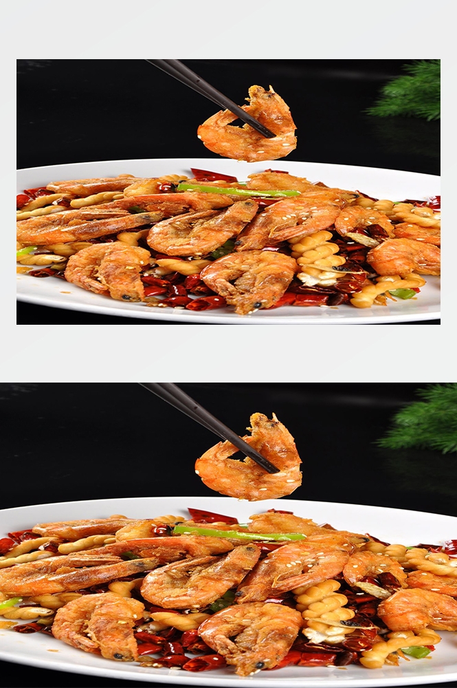 高清美食菜品菜谱JPG图片香辣虾炒菜美工设计喷绘打印合成素材