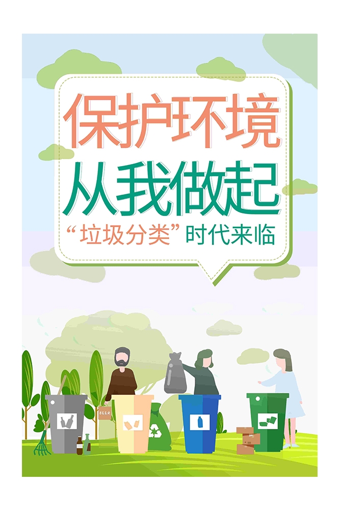 创建文明卫生城市垃圾分类海报112