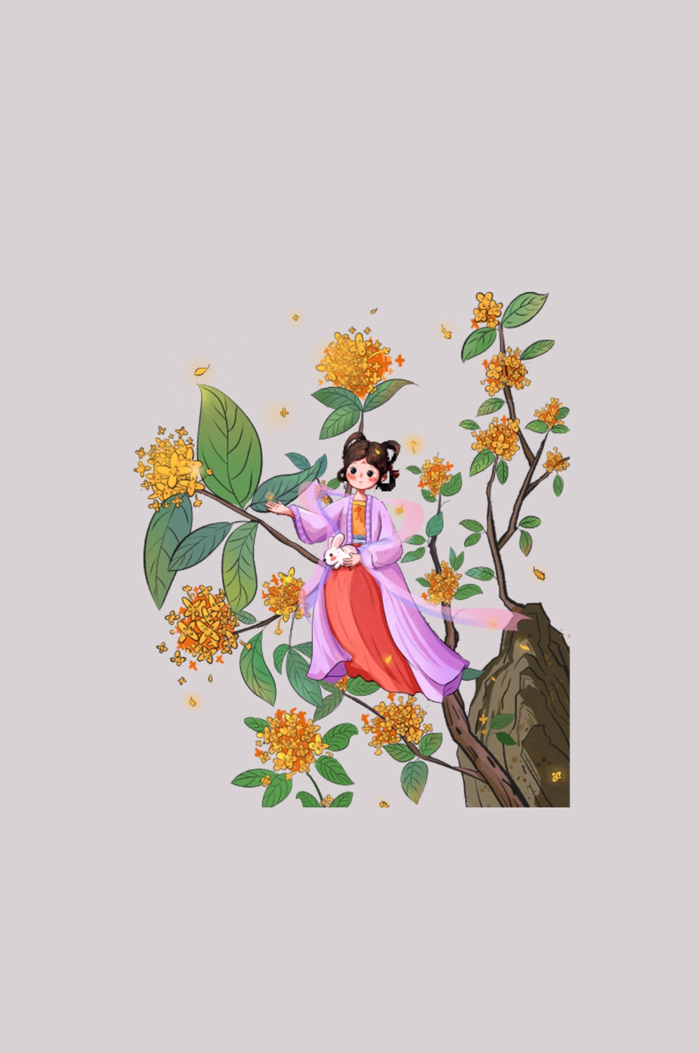卡通嫦娥仙女中秋节免抠素材装饰元素85