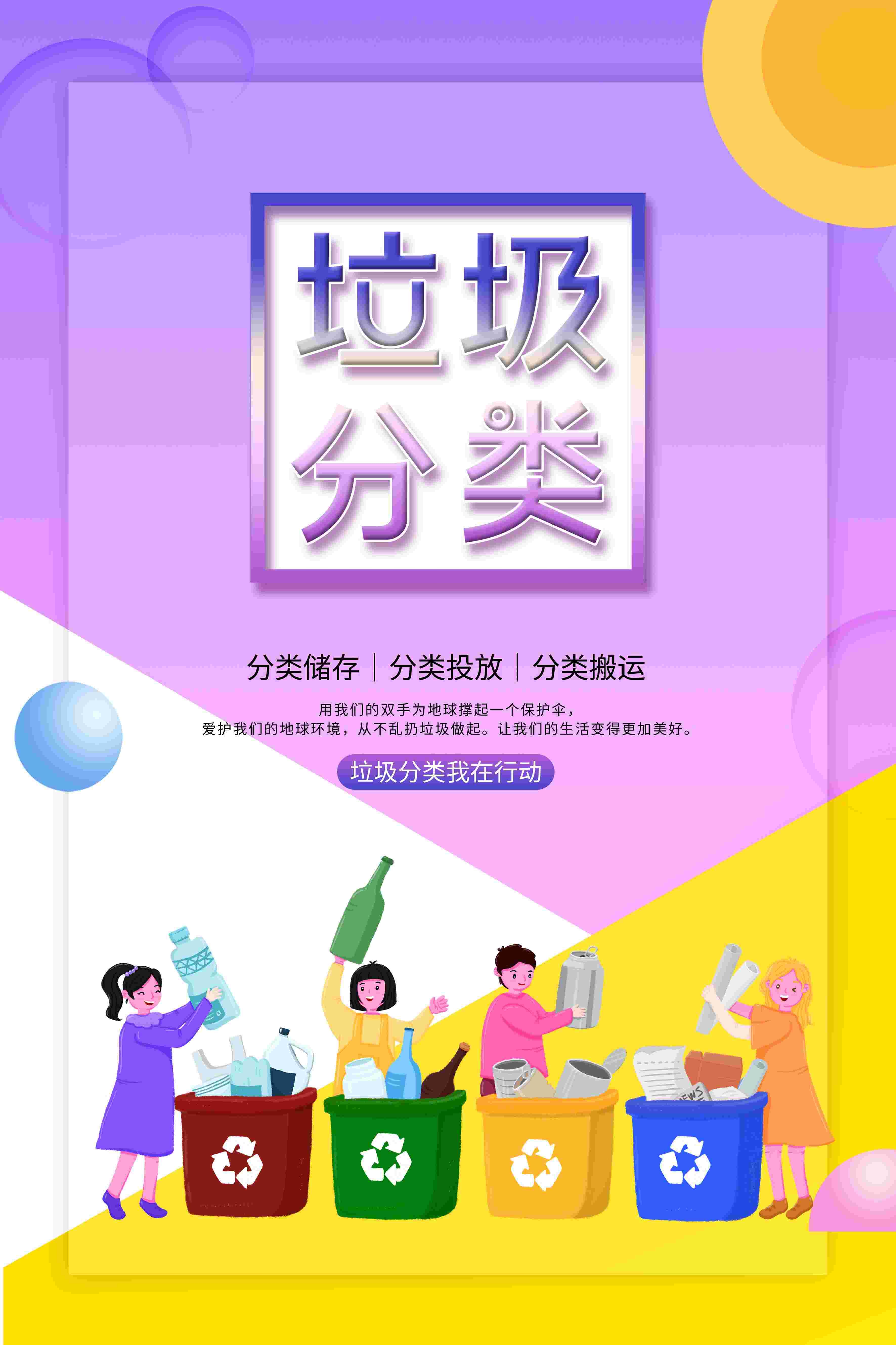 创建文明卫生城市垃圾分类海报97