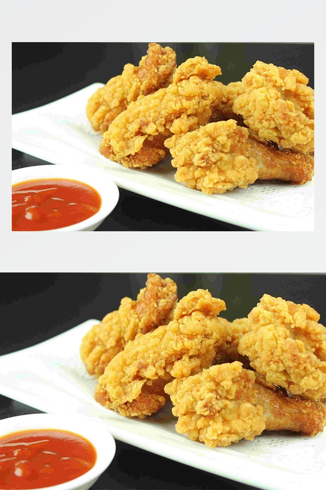 高清美食菜谱图片炸鸡腿鸡翅鸡块美工设计素材