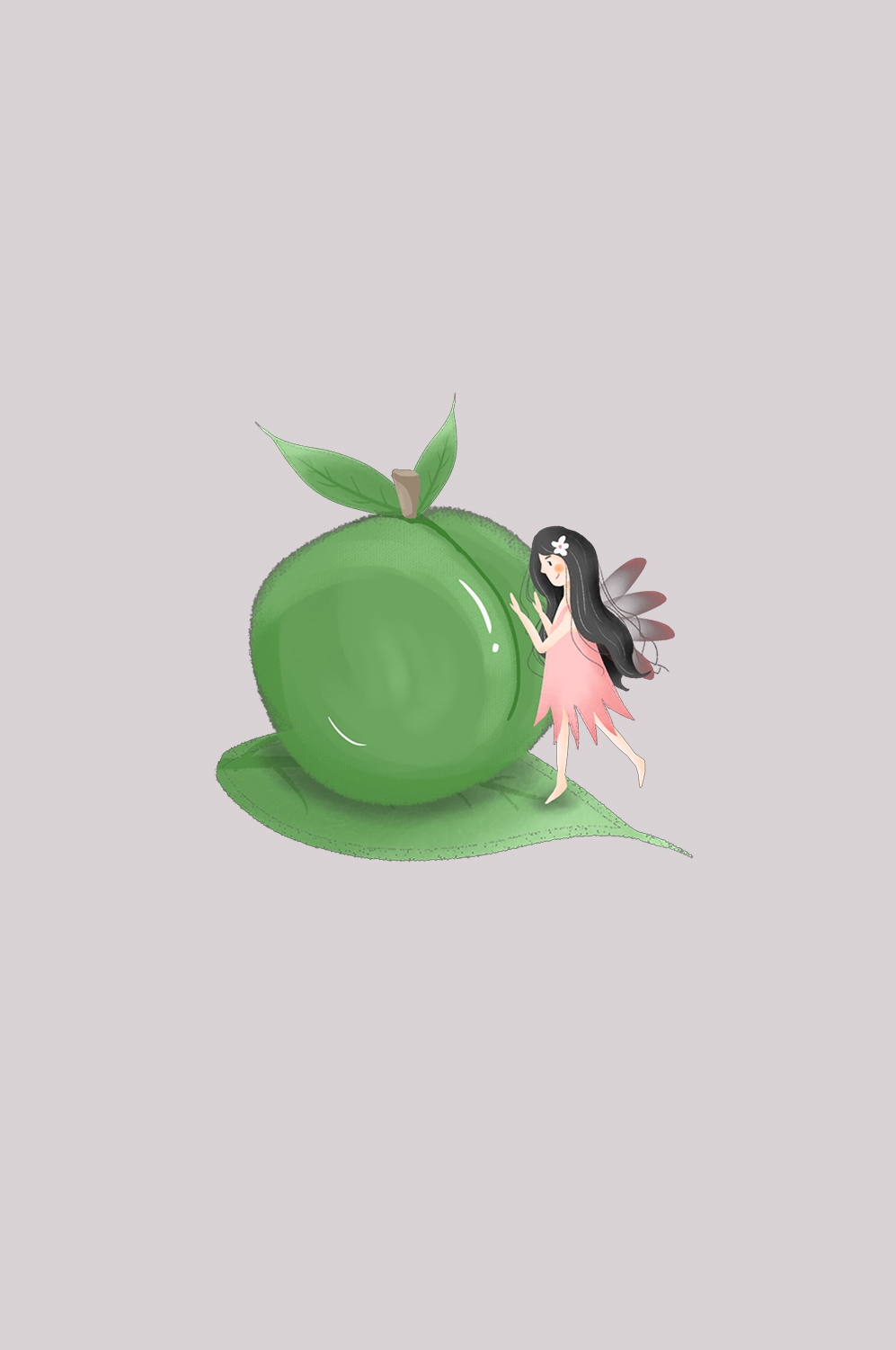 卡通手绘水果青梅图案素材图片装饰插画免抠13