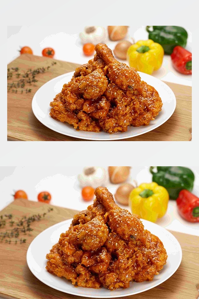 高清美食菜谱图片炸鸡腿鸡翅鸡块美工设计素材