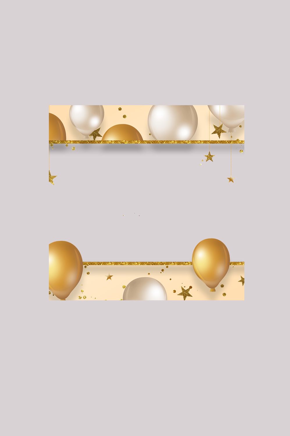 金色生日气球生日帽免抠元素32