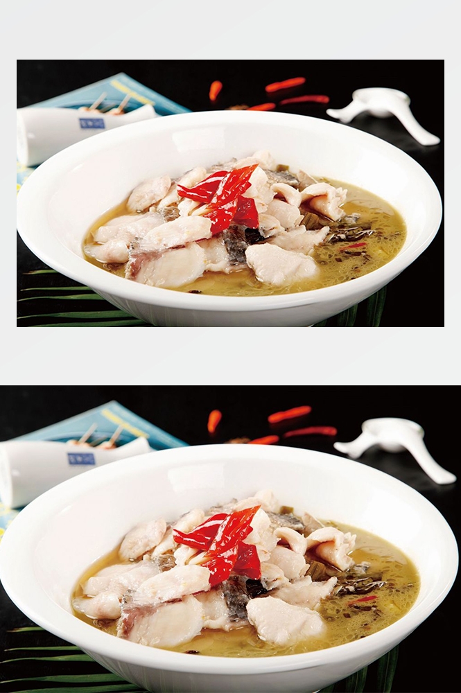 高清美食菜品菜谱JPG图片酸菜鱼摄影美工设计喷绘打印合成素材