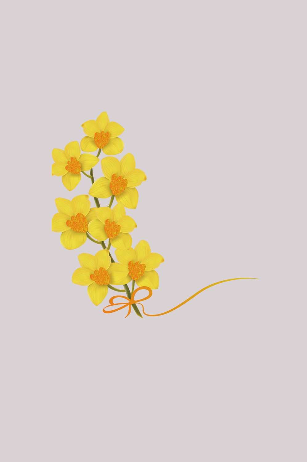 手绘淡雅玉兰花枝花朵装饰元素插图免抠素材17