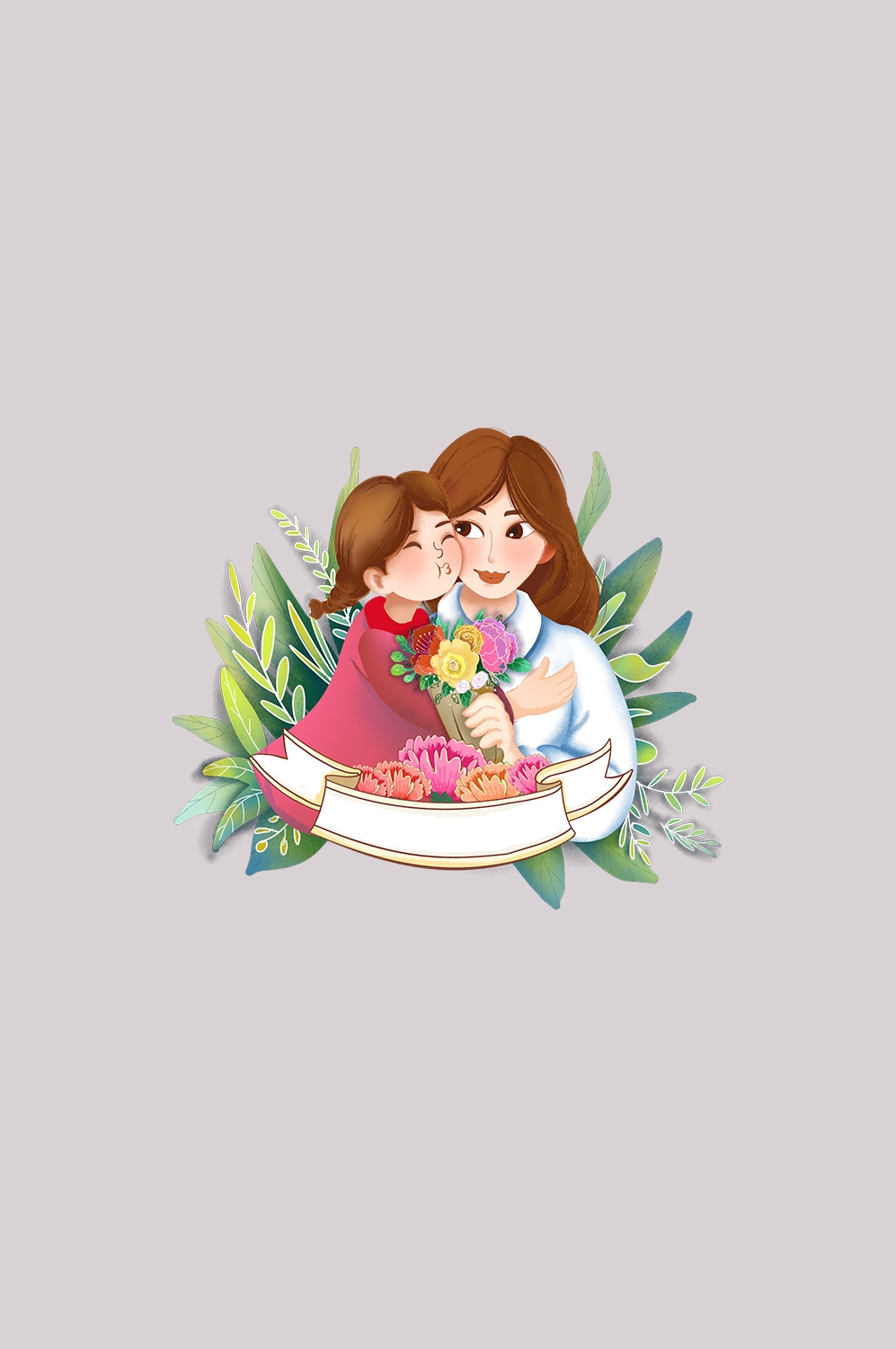 三八女王节女神节妇女节卡通人物主题插图透明背景免抠17