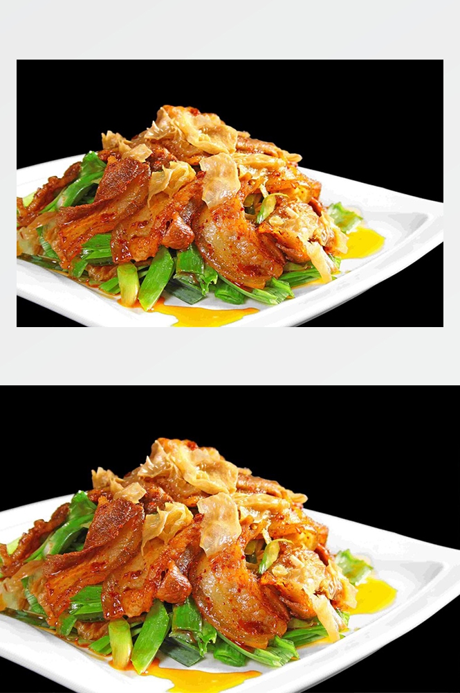高清美食菜品菜谱回锅肉摄影美工设计喷绘打印合成素材