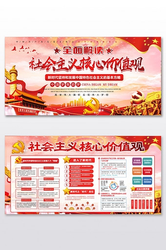 培育弘扬社会主义核心价值观展板 (2)