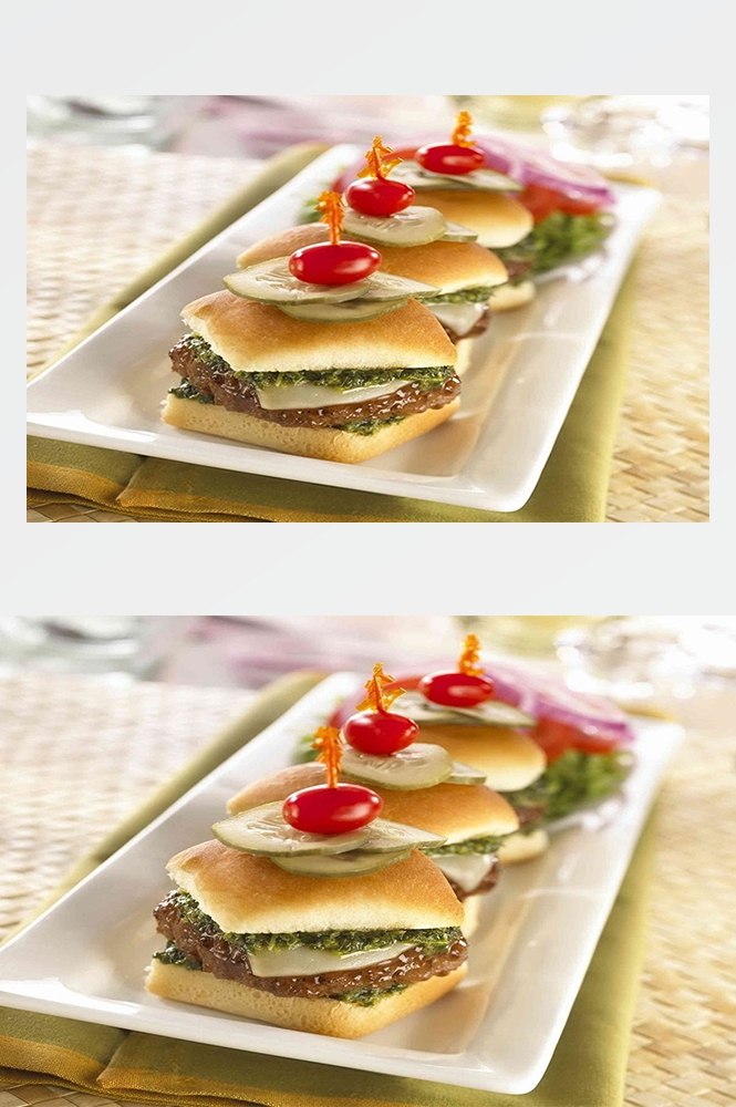高清美食菜品菜谱汉堡美工设计素材