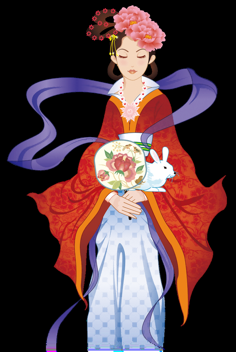 卡通嫦娥仙女中秋节免抠素材装饰元素145