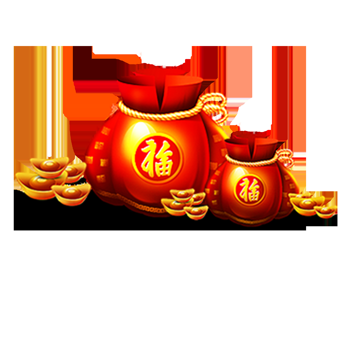 福袋钱袋插画图片装饰元素免抠素材29