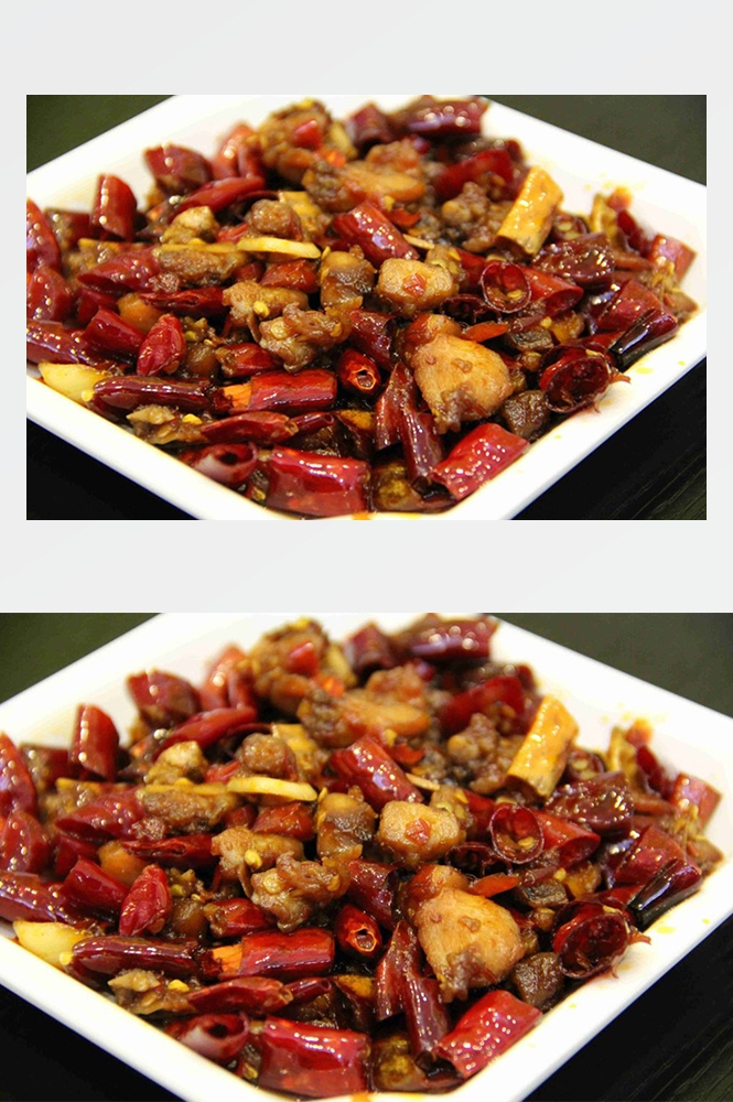 高清美食菜谱JPG图片辣子鸡川菜摄影美工设计喷绘打印合成素材